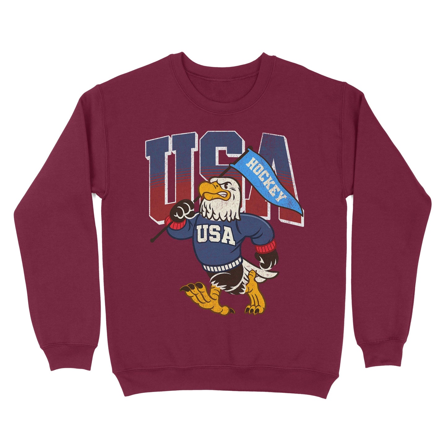 USA Hockey Gold Basic Crewneck - Old Time Sports