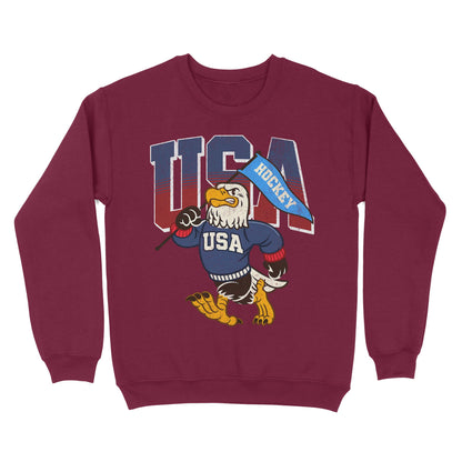 USA Hockey Gold Basic Crewneck - Old Time Sports
