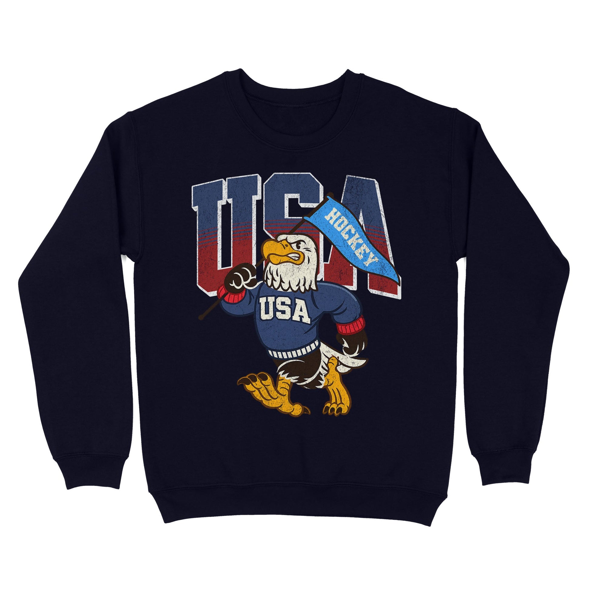 USA Hockey Gold Basic Crewneck - Old Time Sports
