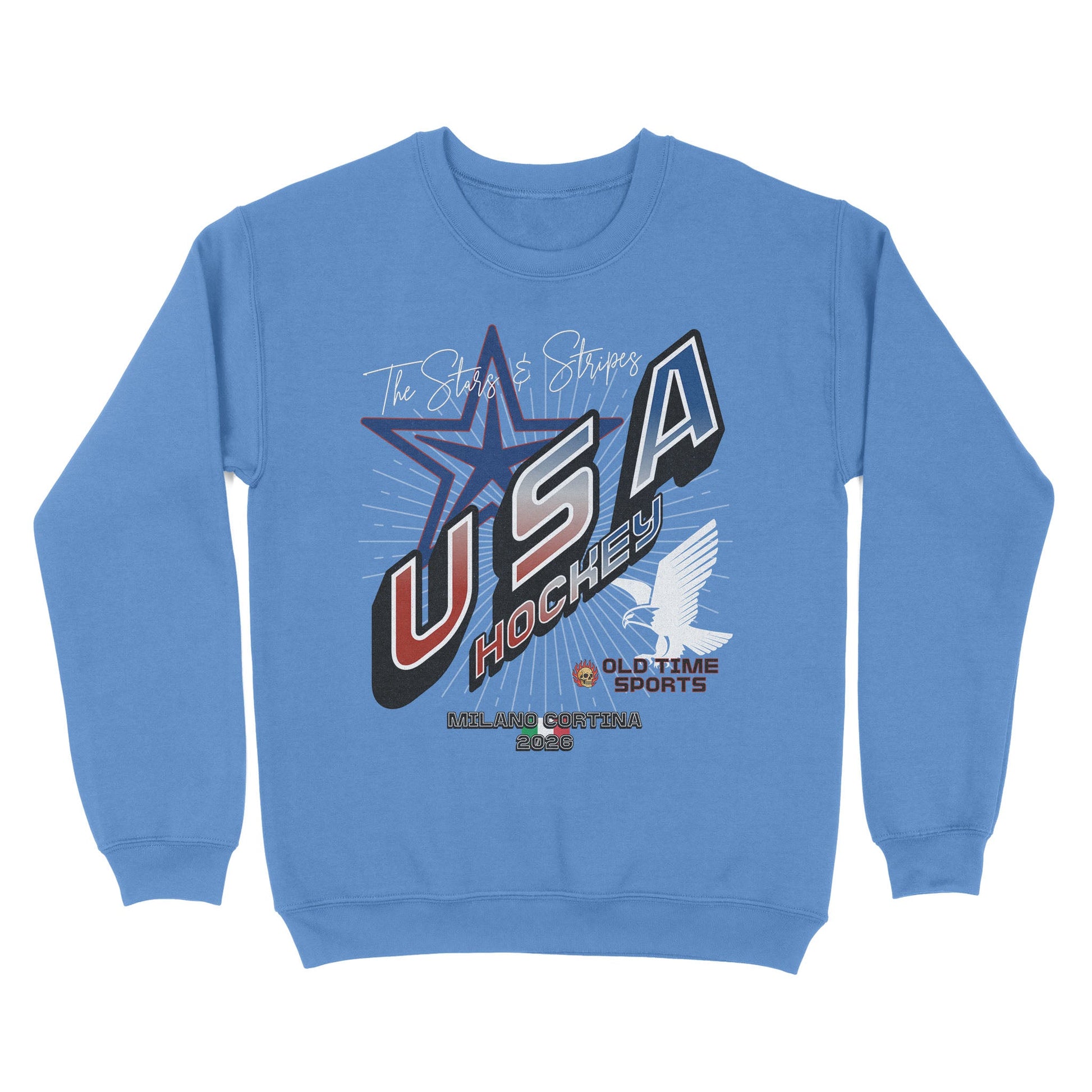 USA Hockey v2 Basic Crewneck - Old Time Sports