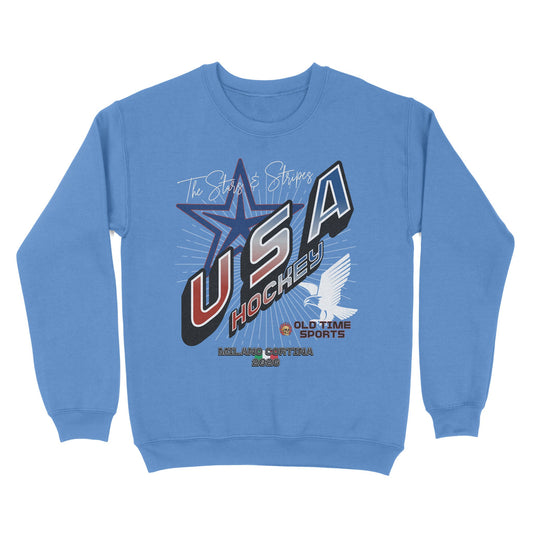 USA Hockey v2 Basic Crewneck - Old Time Sports