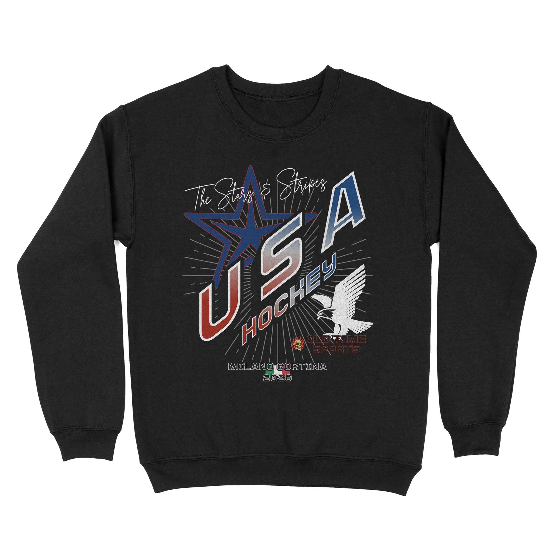USA Hockey v2 Basic Crewneck - Old Time Sports