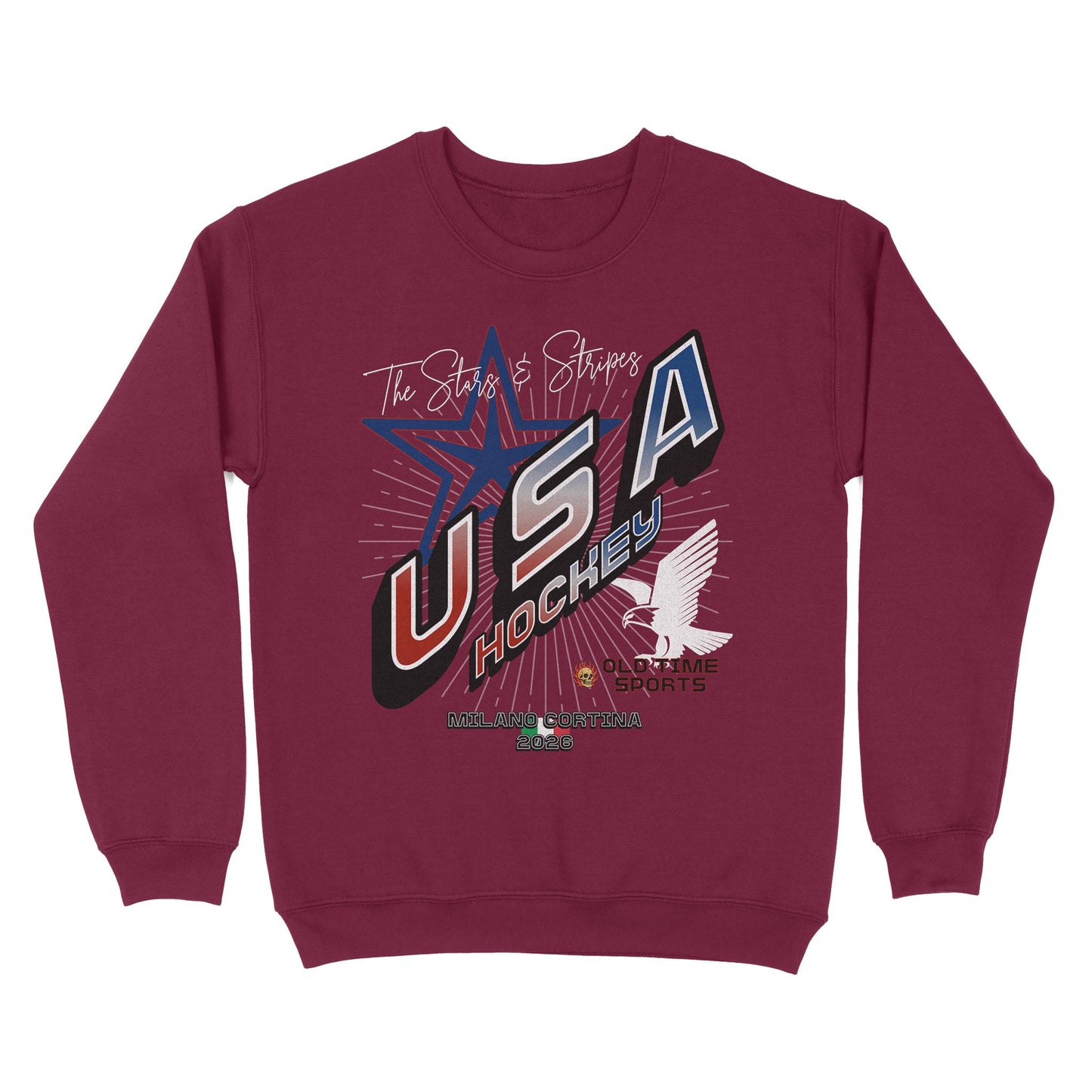 USA Hockey v2 Basic Crewneck - Old Time Sports