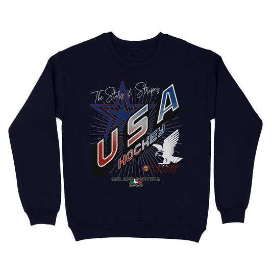 USA Hockey v2 Basic Crewneck - Old Time Sports
