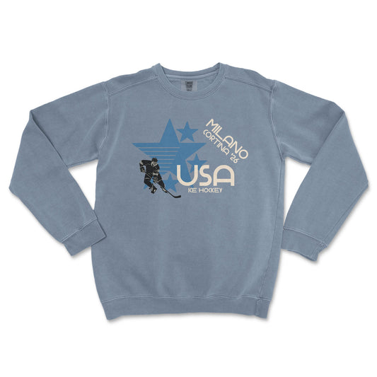 USA Ice Hockey Premium Crewneck - Old Time Sports