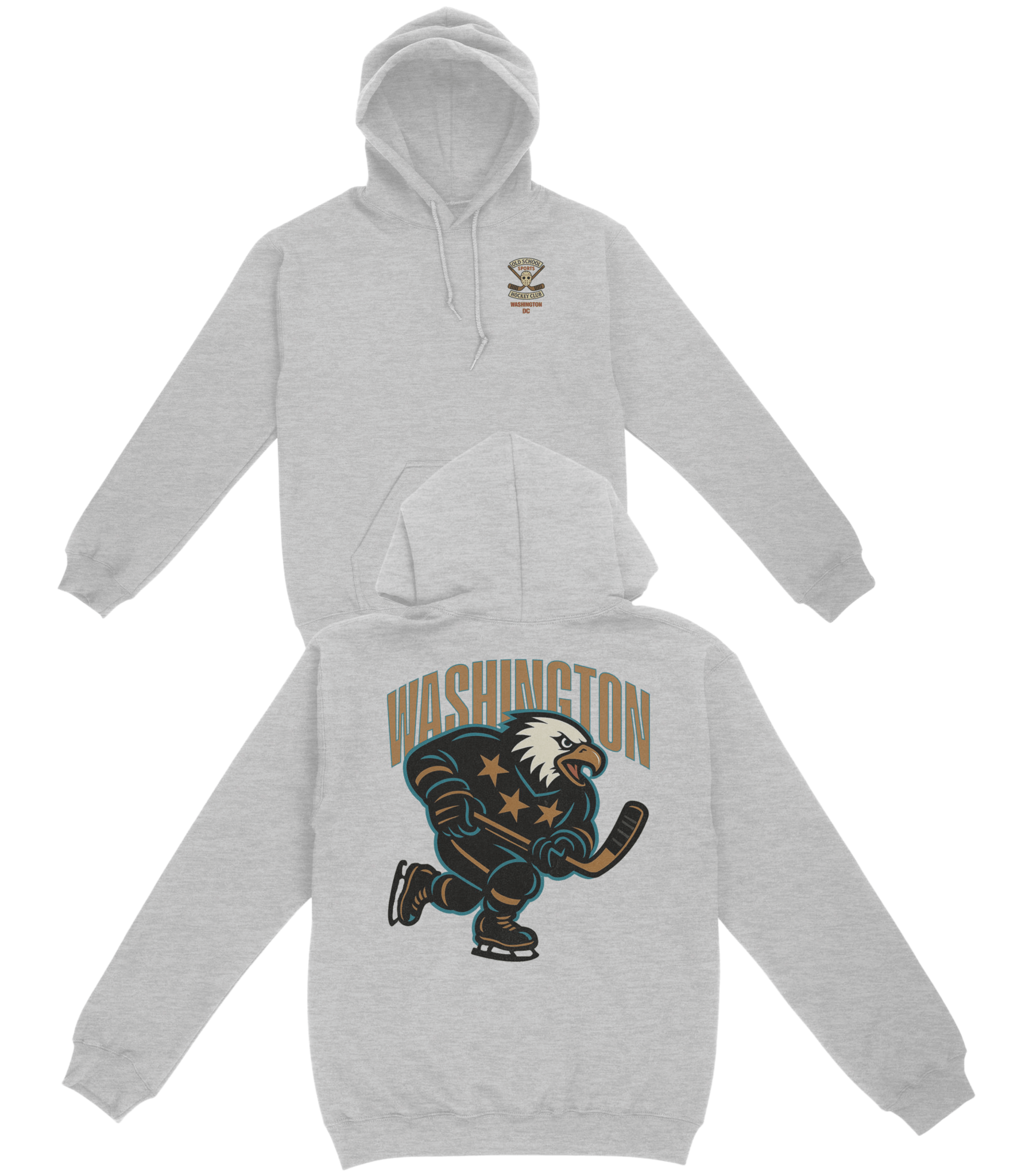 Washington Hockey v1 Basic Hoodie - Old Time Sports