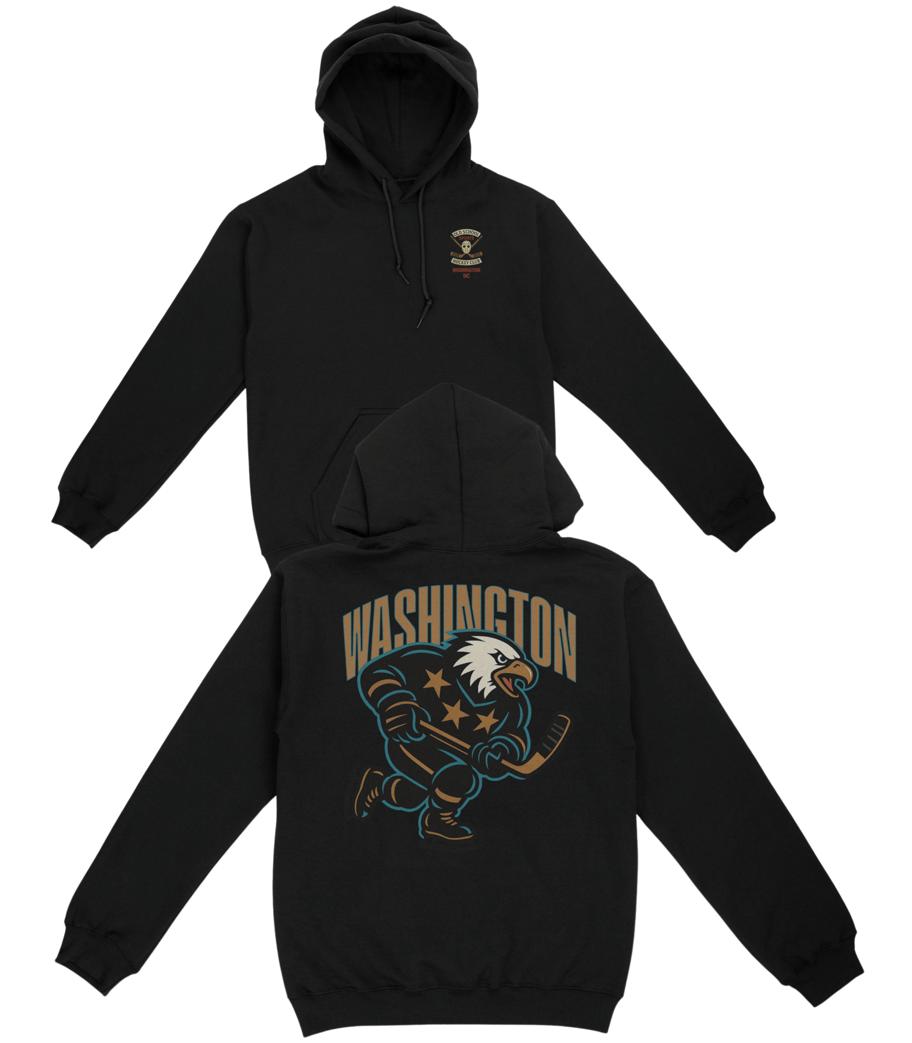 Washington Hockey v1 Basic Hoodie - Old Time Sports