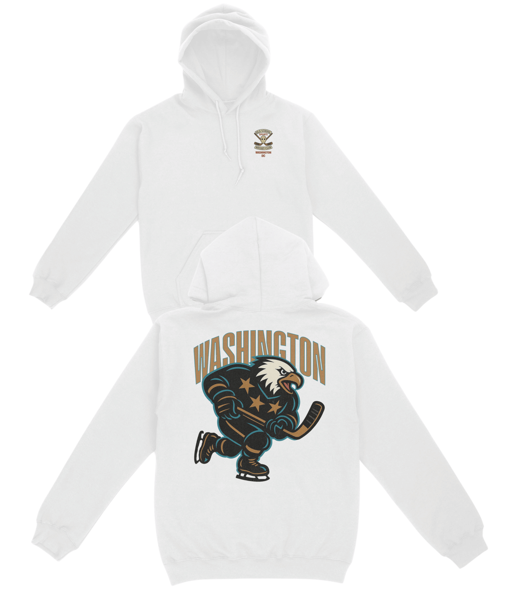 Washington Hockey v1 Basic Hoodie - Old Time Sports