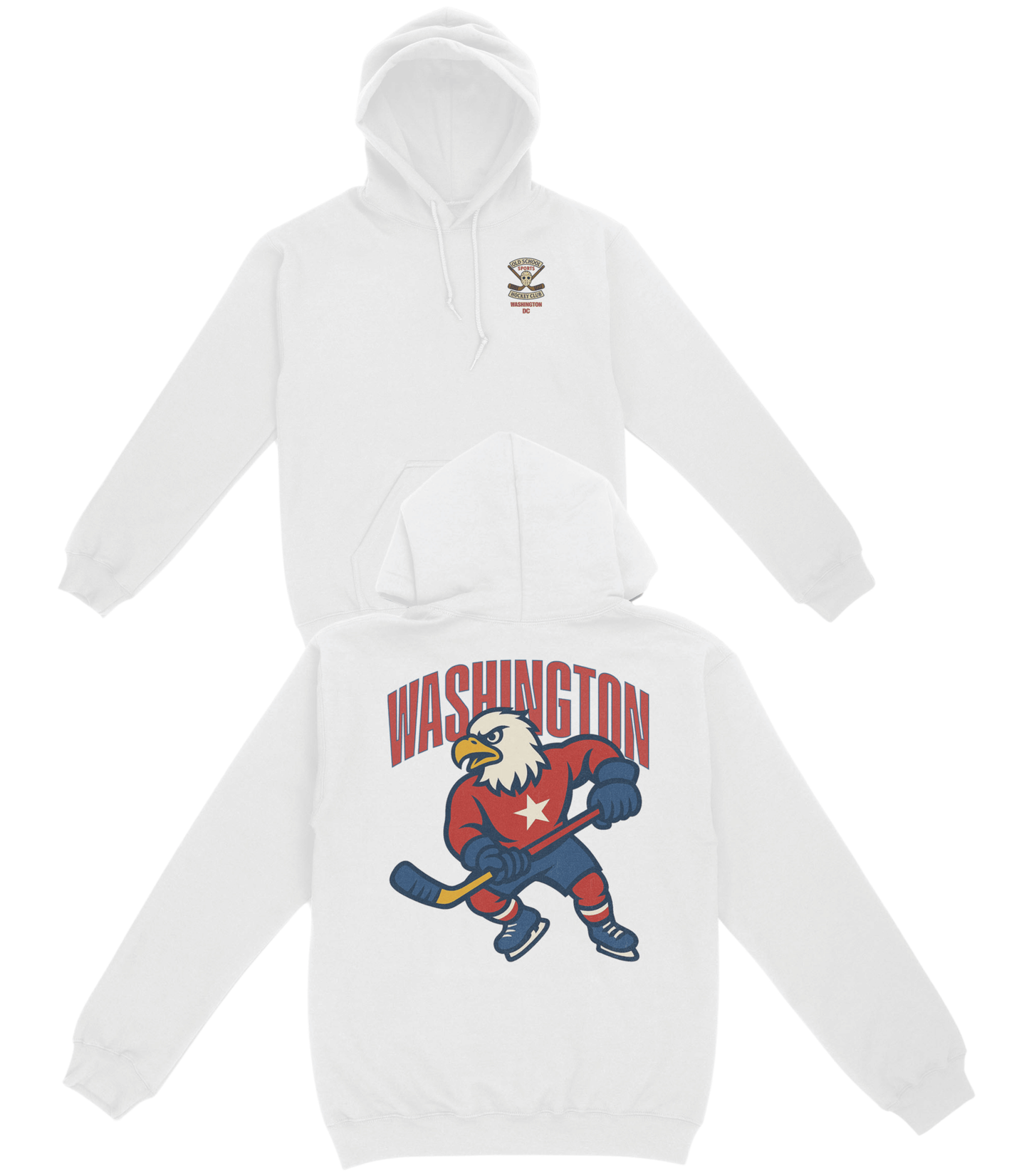 Washington Hockey v2 Basic Hoodie - Old Time Sports