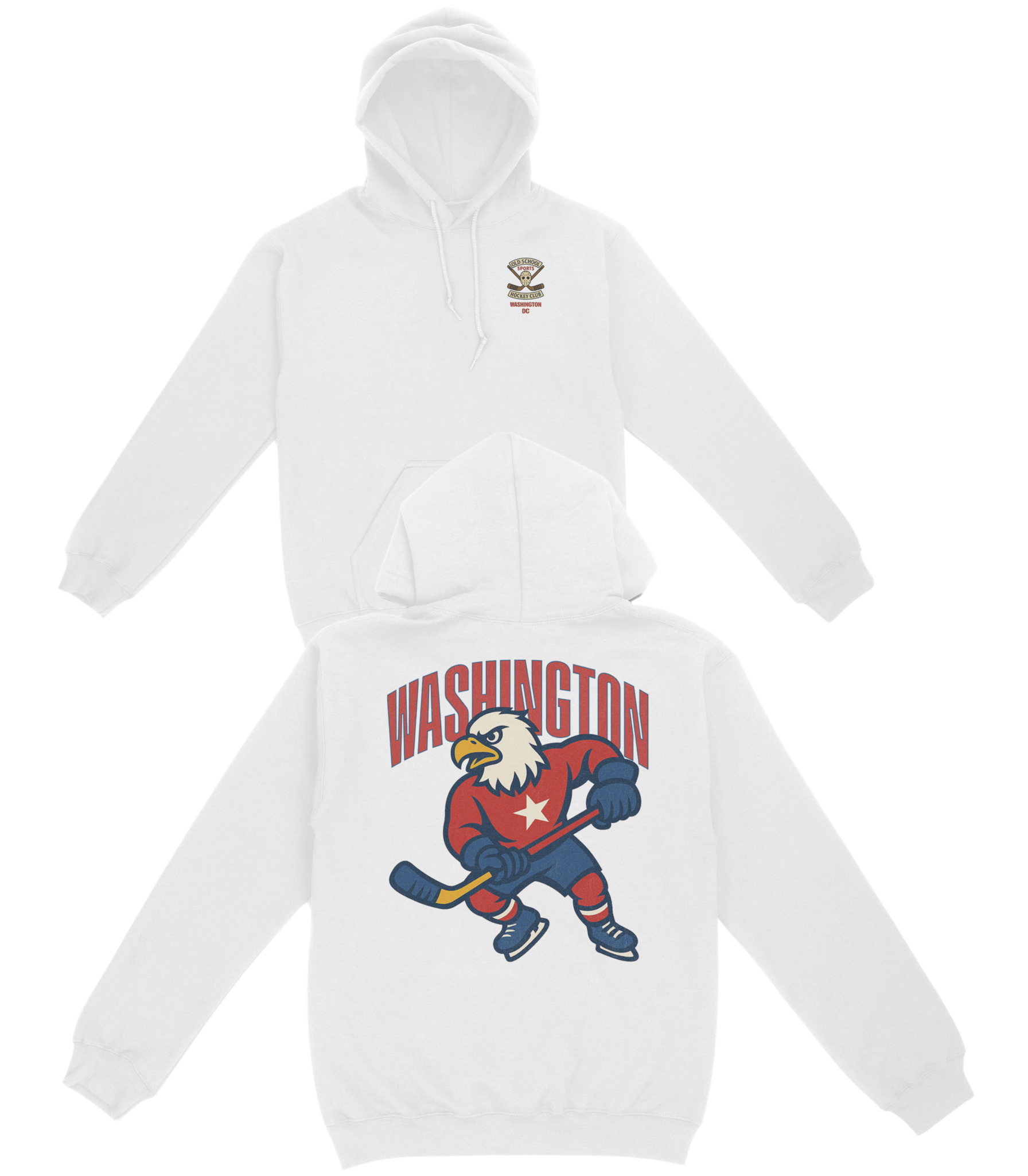 Washington Hockey v2 Basic Hoodie - Old Time Sports