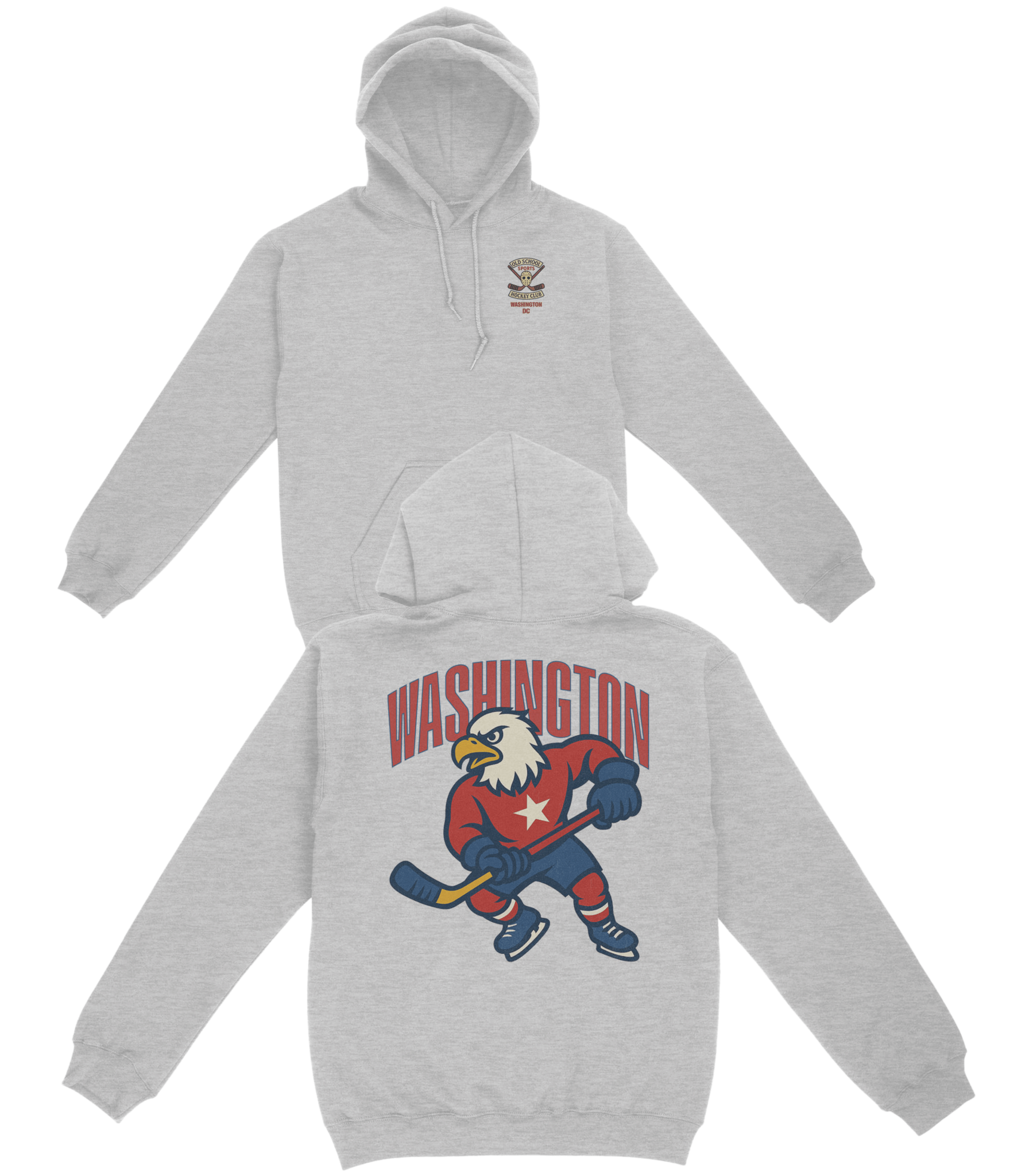 Washington Hockey v2 Basic Hoodie - Old Time Sports