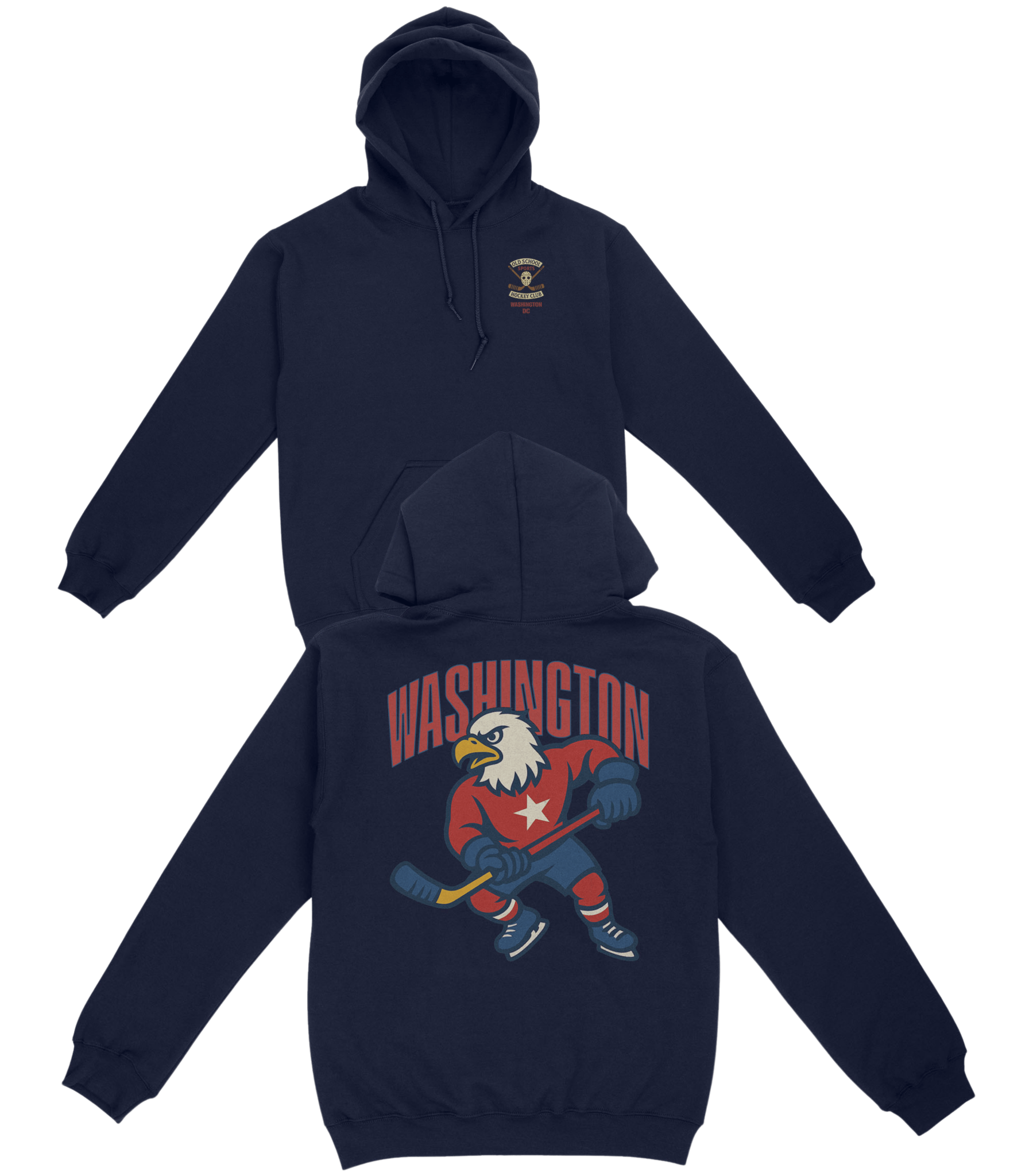 Washington Hockey v2 Basic Hoodie - Old Time Sports