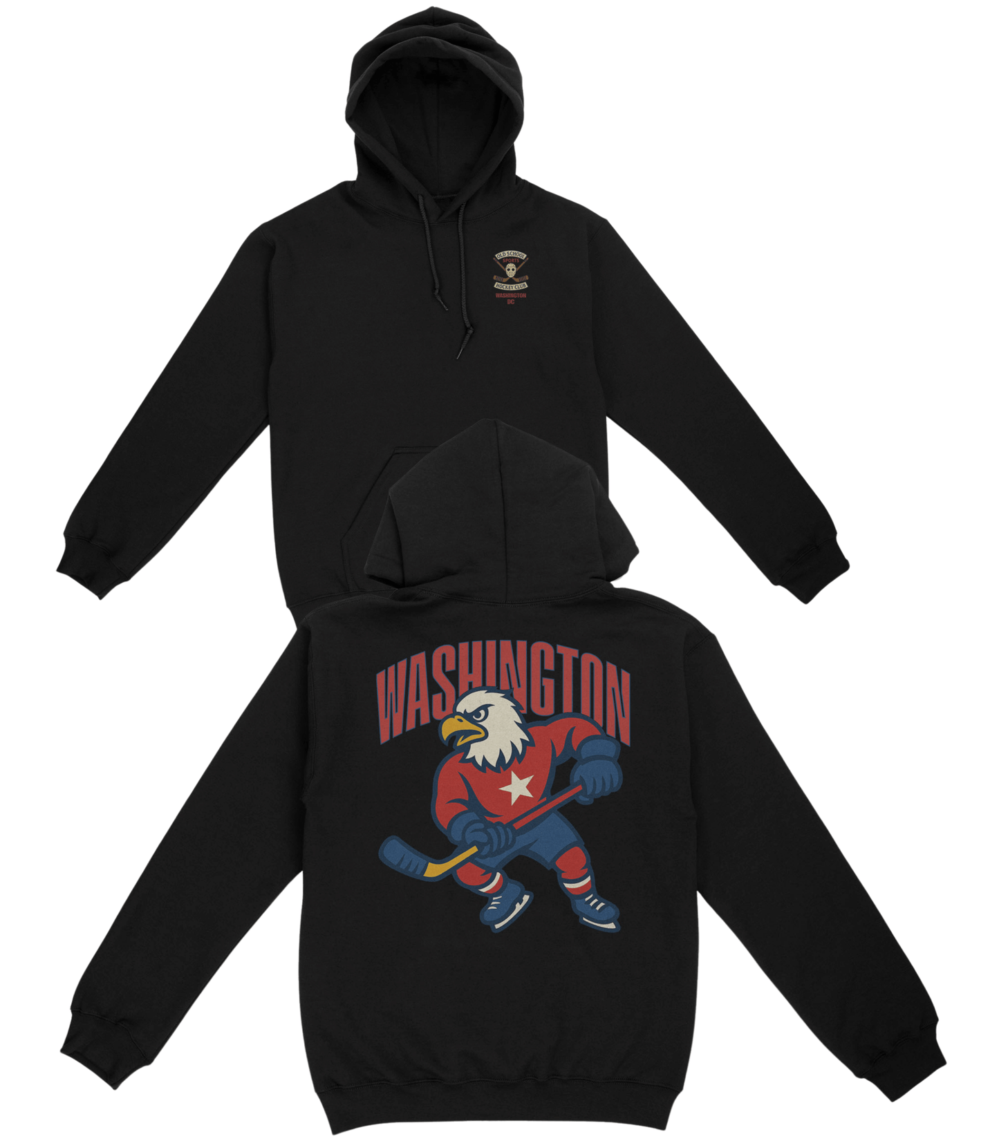 Washington Hockey v2 Basic Hoodie - Old Time Sports