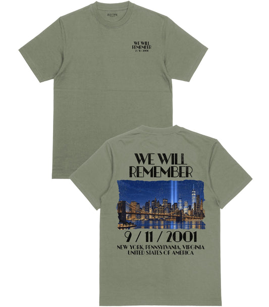 We Will Remember T-Shirt - Old Time Sports