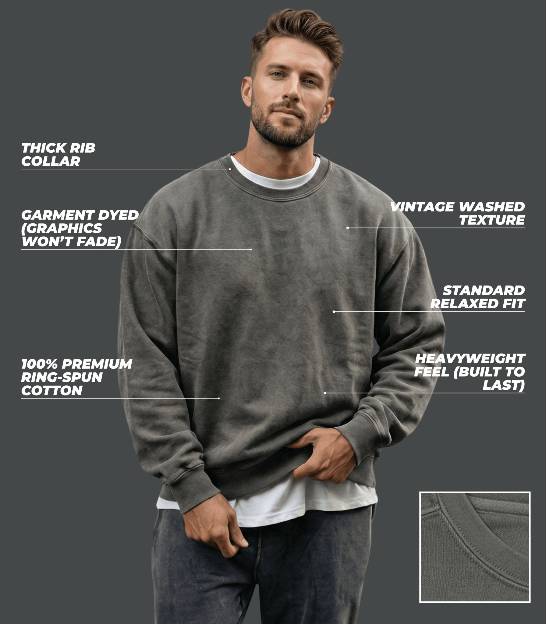 We're The Best Premium Crewneck - Old Time Sports