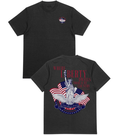 Where Liberty Dwells T-Shirt - Old Time Sports