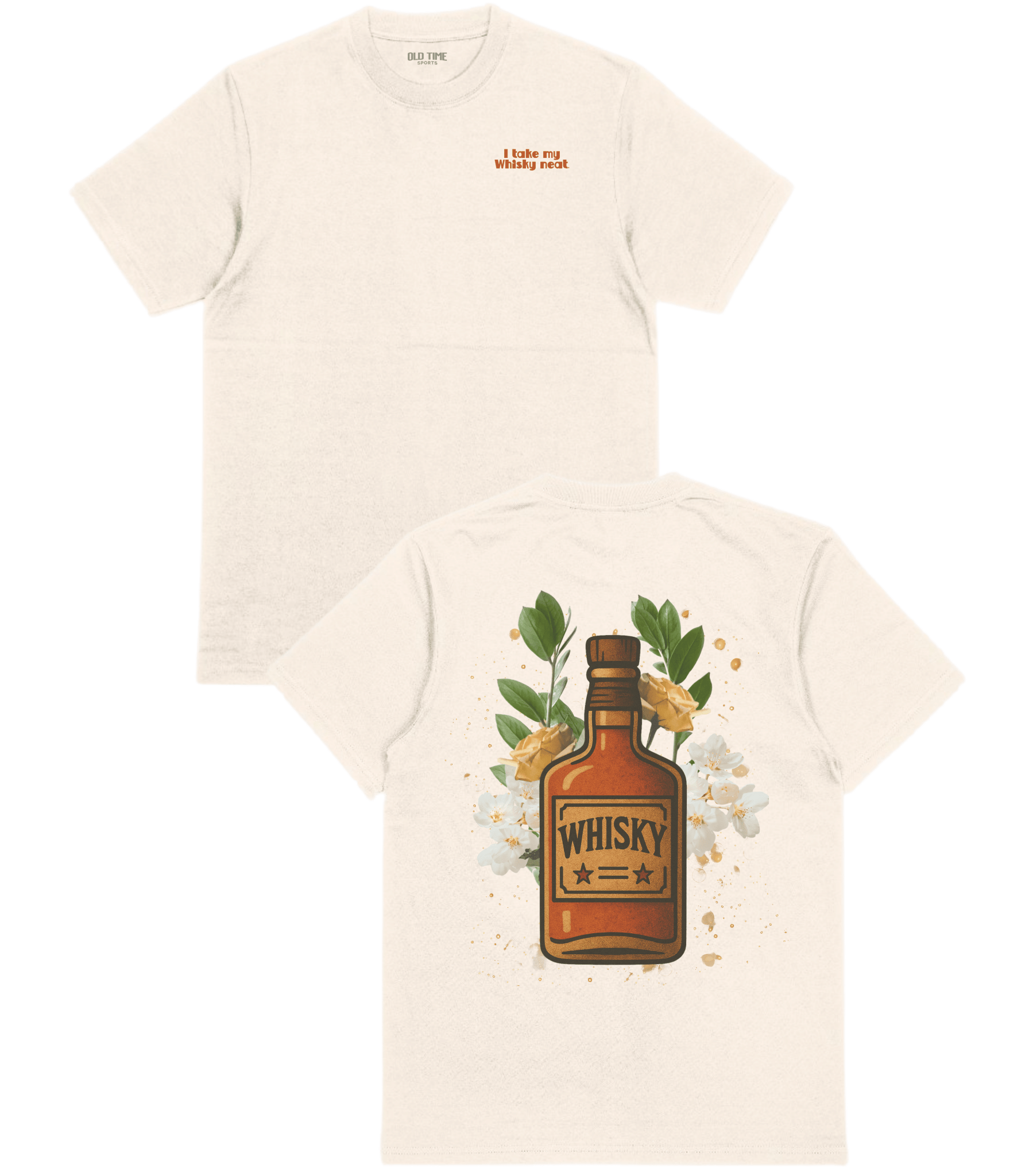 Whisky Neat T-Shirt - Old Time Sports