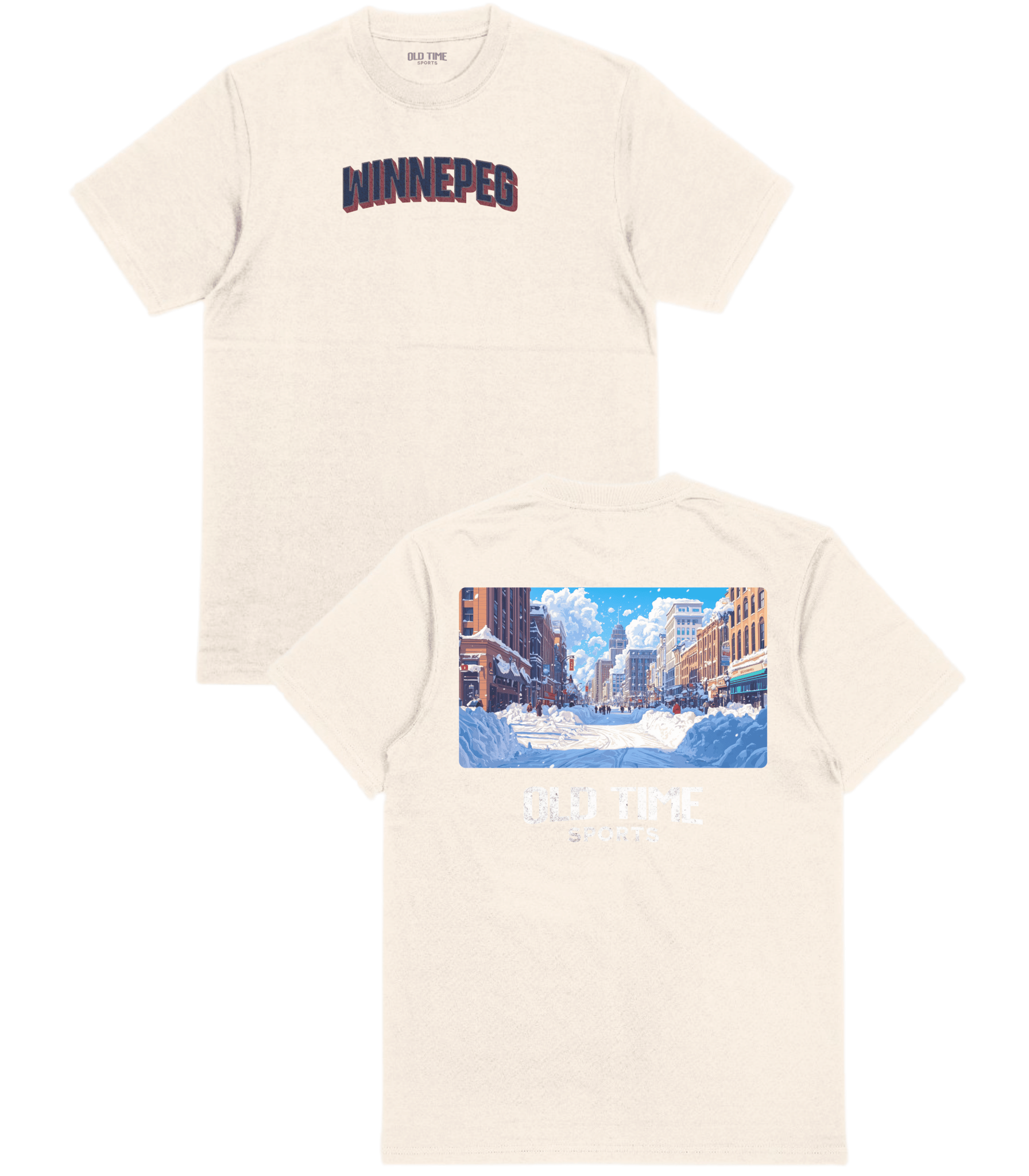 Winnepeg Hockey Cityscape T-Shirt - Old Time Sports